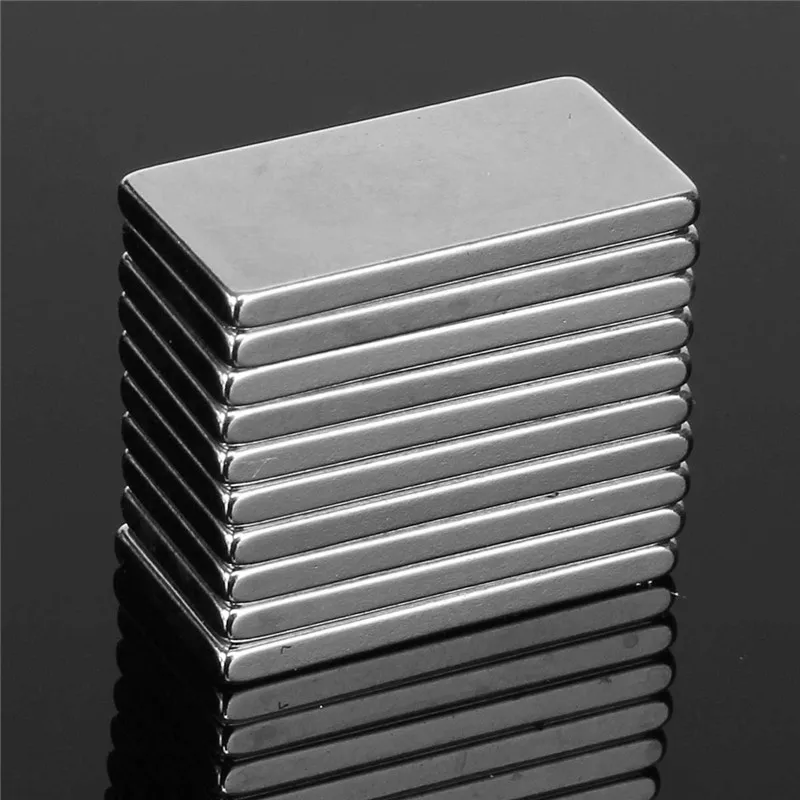 20pcs 20 X 10 X 2mm N52 Super Rectangle Strong Rare Earth Rare Earth
