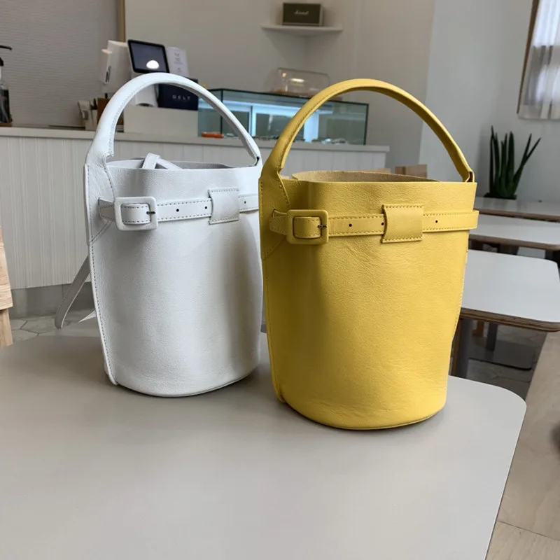 

Korean style Bucket Bag For women 2019 PU Leather Luxury Handbags Shoulder Bag For Female Totes Ladies Crossbody Bags small bao