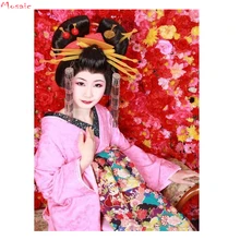 Пользовательские фото 5D DIY Алмазная картина "Цветочница" 3d вышивка крестиком Мозаика 5D Алмазная мозаика, вышивка бисером Женская головоломка, домашний декор