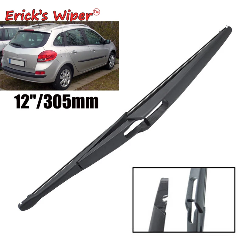 

Erick's Wiper 12" Rear Wiper Blade For Renault Clio 3 III Grandtour KR Estate 2007 - 2012 Windshield Windscreen Rear Window