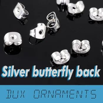 

18k gold Silver Earrings Stopper Butterfly Earrings Backs 1000pcs/6usd