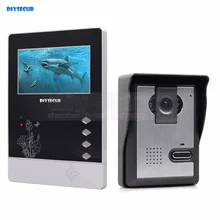 DIYSECUR Video Intercom 4.3 inch TFT Color LCD Display Aluminum Alloy Camera Video Door Phone Doorbell