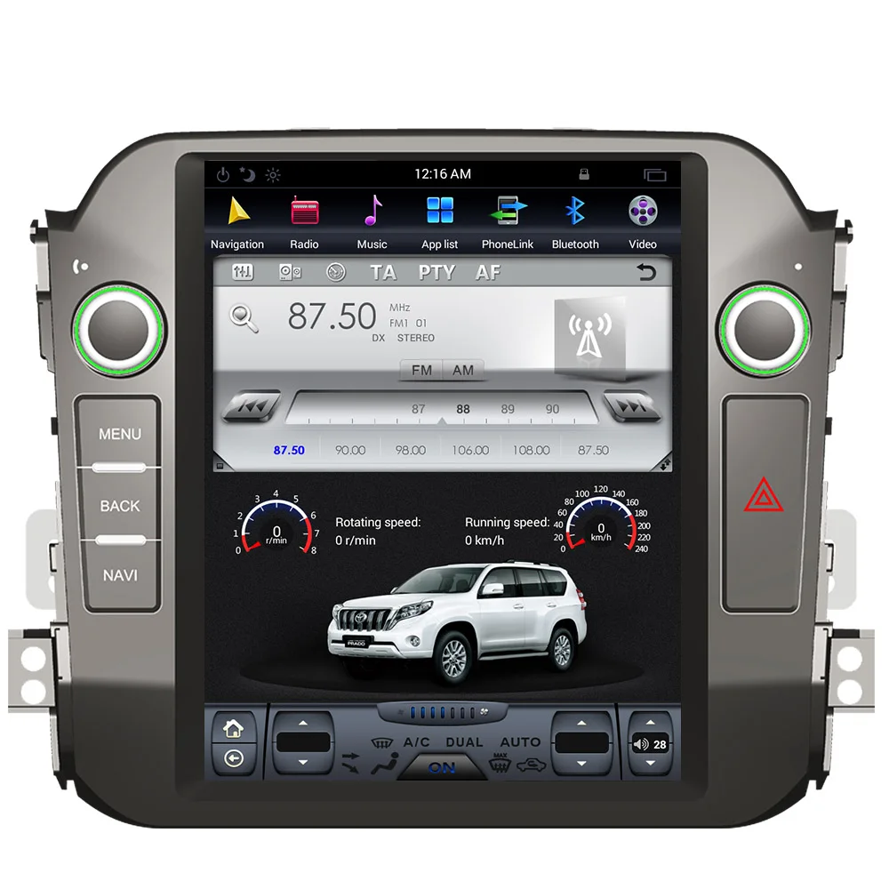 Top ZWNVA Tesla Style IPS Plus Screen Android 7.1 Car No DVD Player GPS Navigation For Kia Sportage R 2010 2011 2012 2013 2014 2015 4
