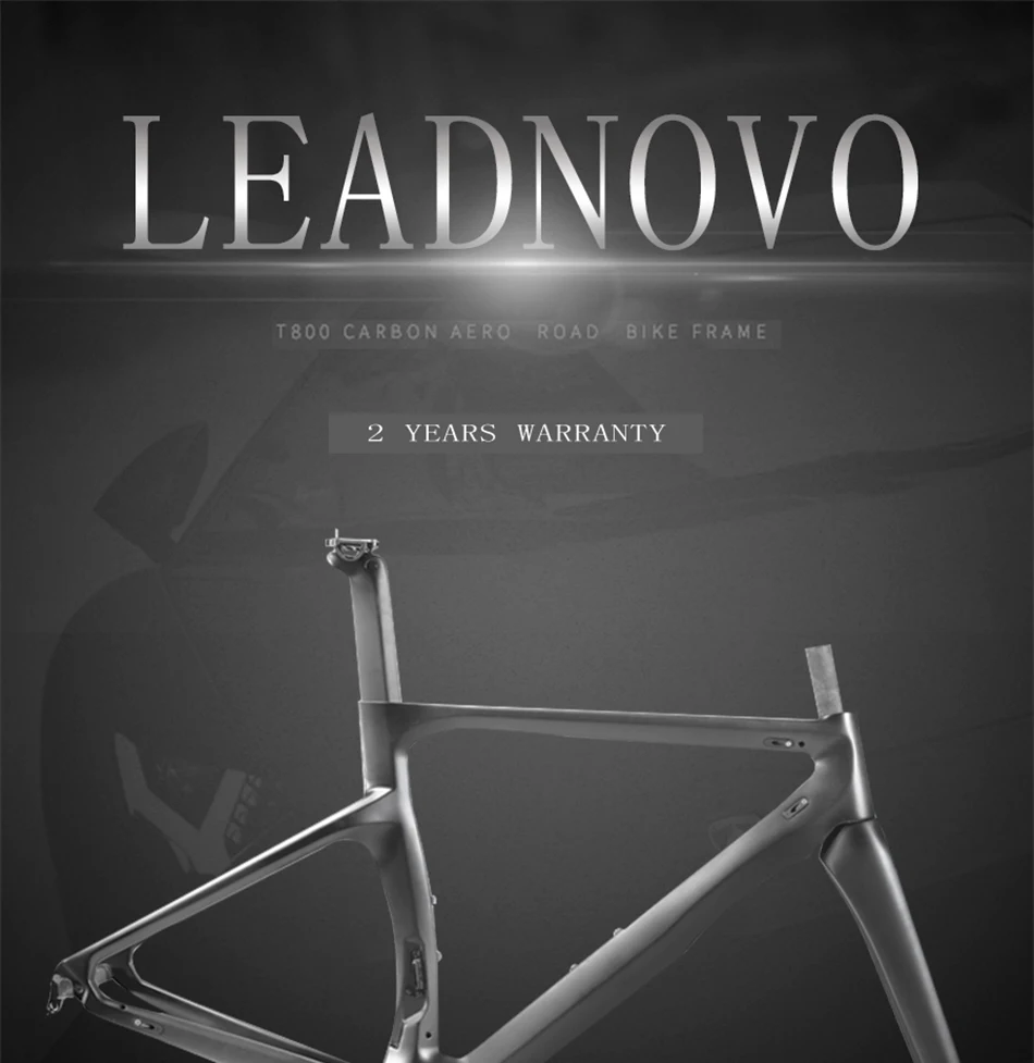 Flash Deal LEADNOVO 2018 MTB 700C high quality ultra carbon carbon fiber bicycle frame carbon frame cycling race AERO ROAD bike frame 16