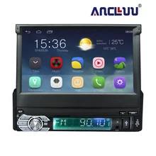 Android 6 0 Universal 1 Din Car video Player GPS Navigation In dash retractable screen 1
