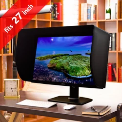 Pedioker capa com monitor de vídeo, 27e, 27 polegadas, lcd, led, proteção contra o sol, para dell, hp, visor sônico, philips, samsung, adequado para largura da estrutura, 635 655mm