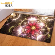 Alfombras estampadas con flores Vintage hugside para baño puerta de la cocina y el dormitorio alfombra para el suelo alfombras antideslizantes puerta de entrada decoración para el hogar