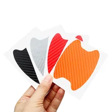 4Pcs Car Door Sticker Scratches Resistant Cover Body Decoration Auto Handle Protection Film Exterior Accessories Car-styling