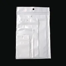 Bolsa de plástico con cremallera de cierre automático, 50/100 Uds., embalaje al por menor, para regalo de boda