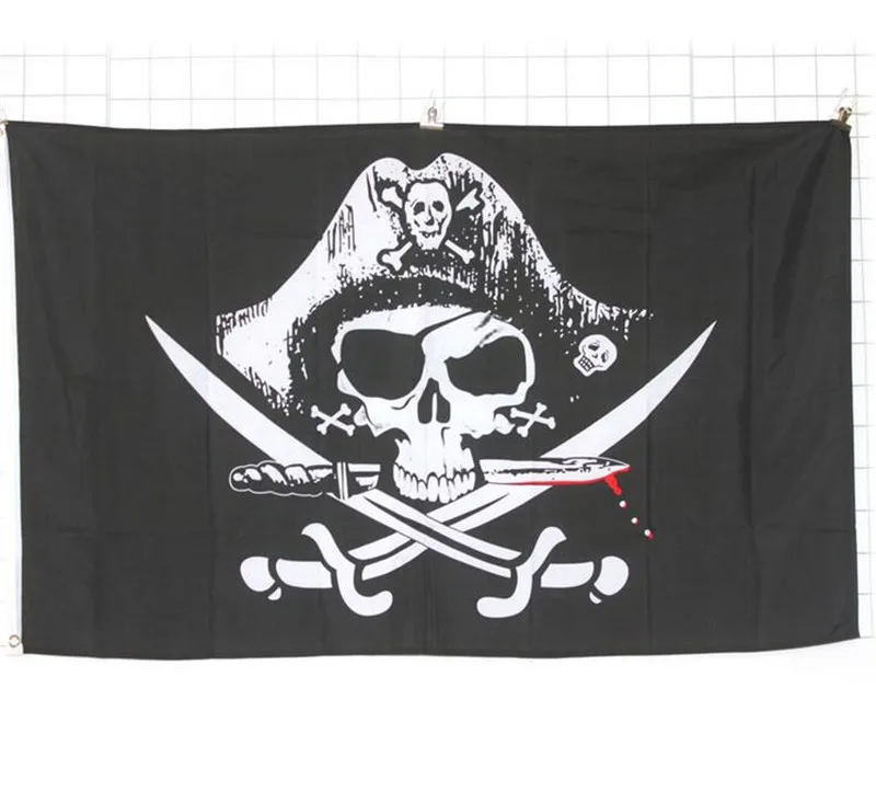 3x5 Ft Jolly Roger Pirate Skull Flag – Double Sided With Grommets 9 thumbnail image