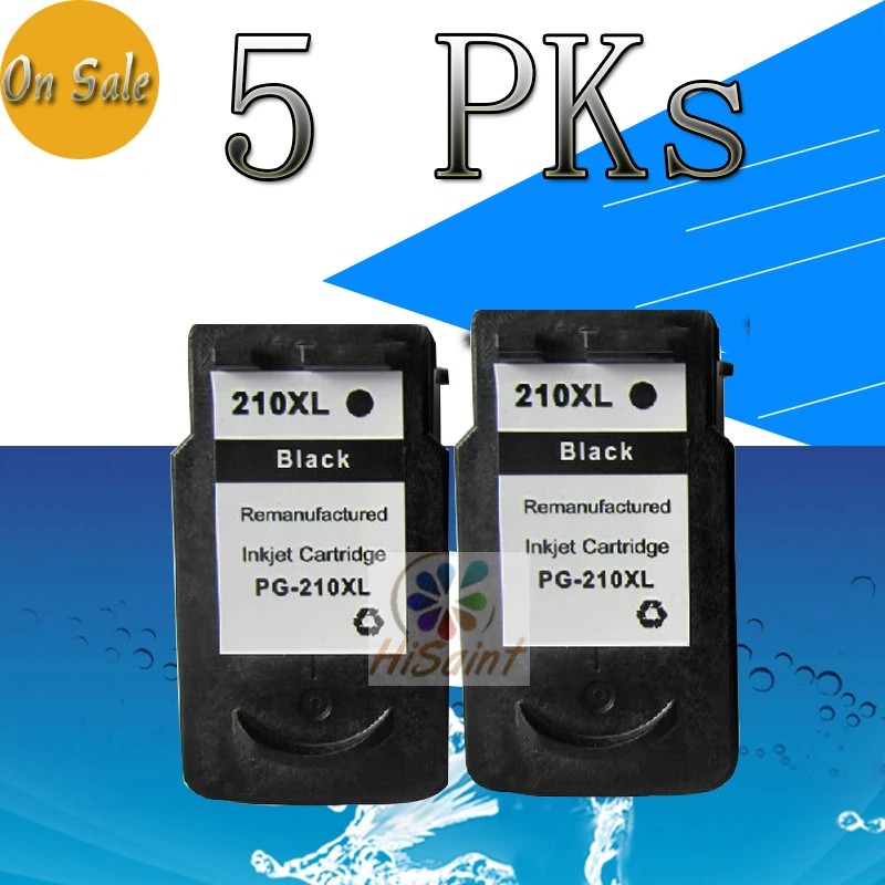 

The new listing For CANON Printer Best Link Cartridge 5PCs 210 Reman Ink Cartridges PG-210  for iP2702 MP250 MP495