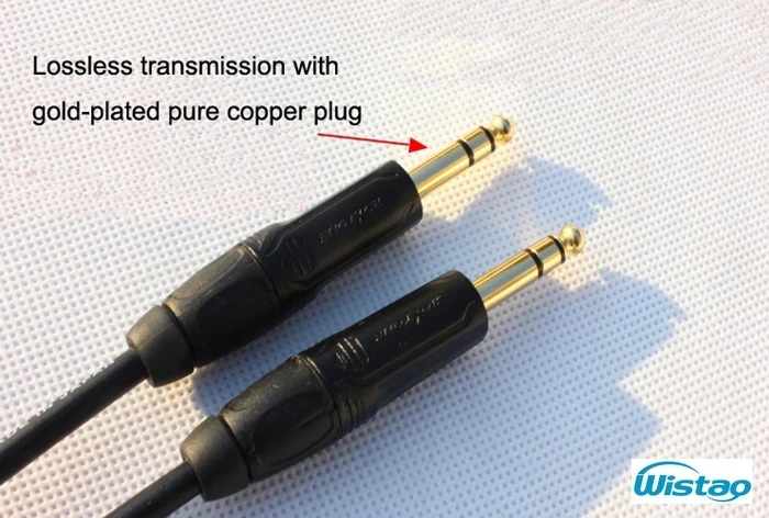 1pc IWISTAO HIFI TRS Balanced Signal Cable Record Canare Professional Broadcast Cable Manual 6 5mm for Headphone Monitor Speaker
