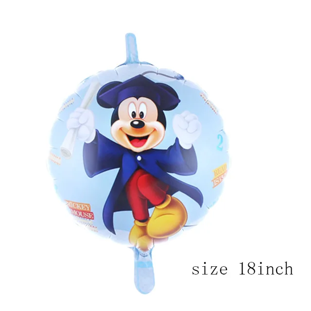 1 шт./лот воздушный шар из фольги с Микки и Минни Маус, украшение для дня рождения, маленькие воздушные шары с Микки Маусом - Цвет: C
