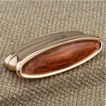 

76mm Fashion deluxe furniture decorate handles rose gold drawer cabinet pull knob 3" amber dresser cupboard door handles pulls