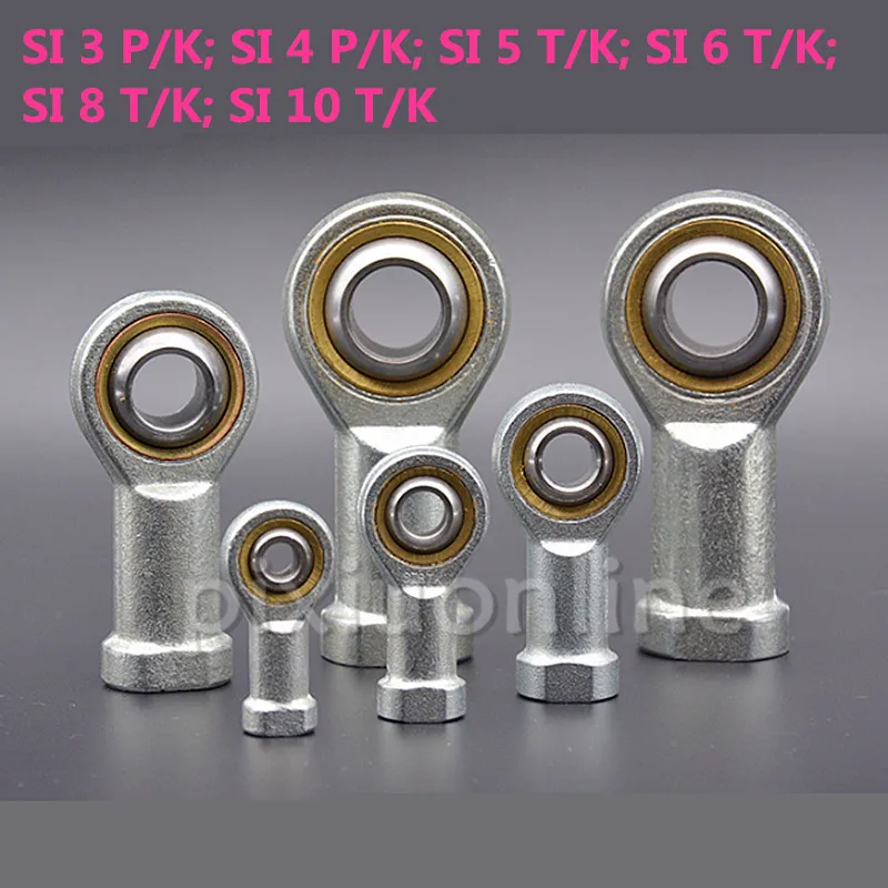 1PC ST163b Ball Joint Bearings SI3-4P/K SI5-10T/K Bearing Steel Fisheye Rod End Joint Bearing Female Internal Thread Tool 6206 full ceramic bearing 1 pc 30 62 16 mm zro2 material 6206ce all zirconia ceramic ball bearings