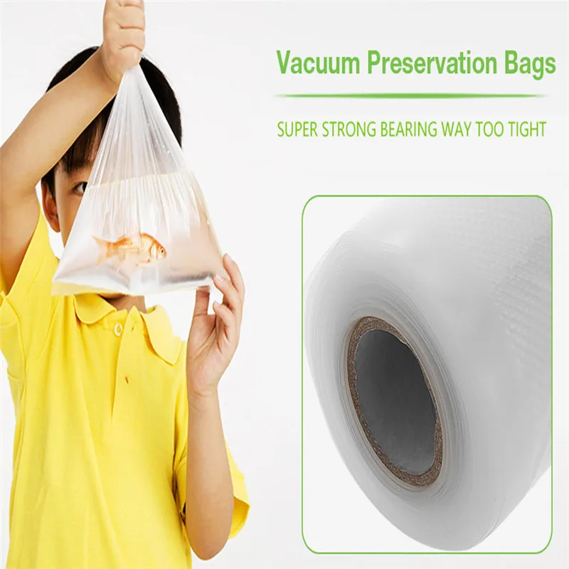 20x500 см вакуумная запечатывающая сумка в рулоне, упаковочная машина для пищевых продуктов, сумка для кухонного хранения, для сохранения свежести