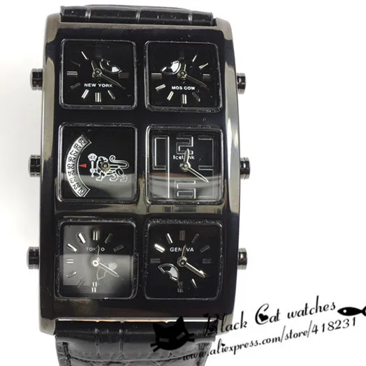 2016 New Real Hardlex Stainless Steel 20mm To 29mm New Classic 6 Time Zone Watches Men