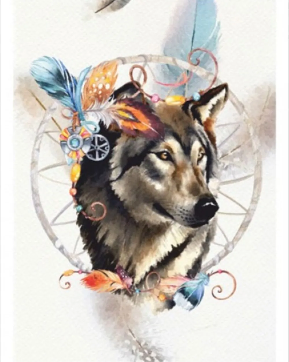 Diy mosaic diamond painting wolf cross stitch partial diamond painting