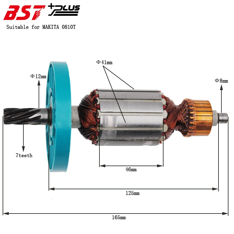 AC220V-240V ротор/арматура для электрического выключателя MAKITA 0810T