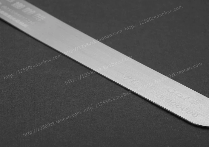 

Personality rectangle wiredrawing quality cutout stainless steel bookmark