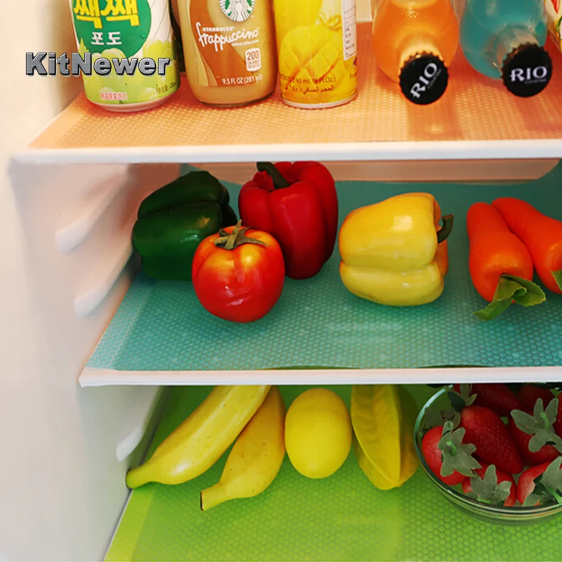 

2 PCs/set Refrigerator Pad Antibacterial Antifouling Mildew Moisture Tailorable Pad Refrigerator Mats Fridge Waterproof