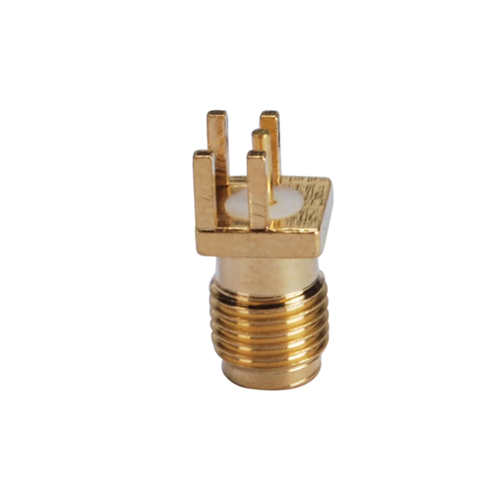 Eightwood 10 шт. SMA Jack женский радиочастотный коаксиальный разъем Конец Запуска PCB Mount. 06" 1,57 мм RF адаптер для антенной базовой станции