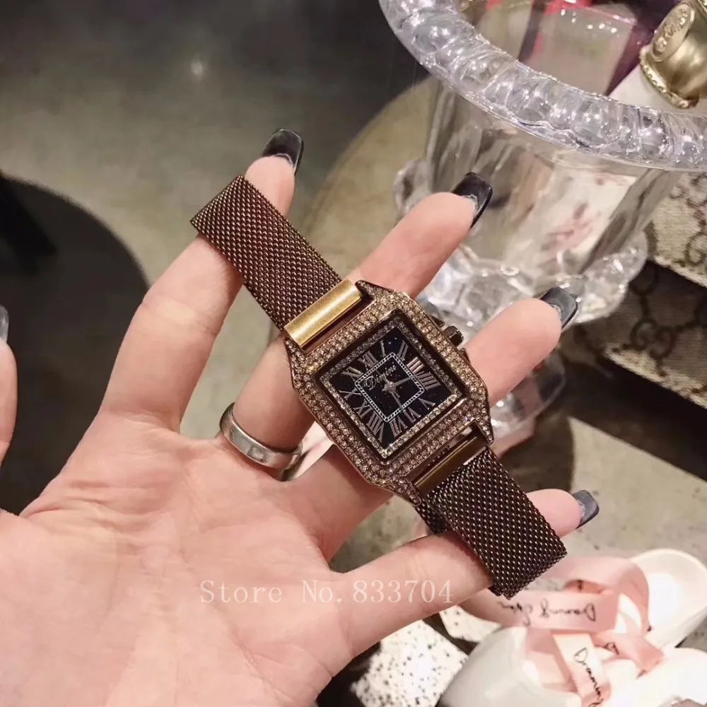 Высококачественные часы с австрийскими кристаллами, роскошные женские модельные часы, модные женские кварцевые часы, женские часы со стальным бриллиантом Hodinky