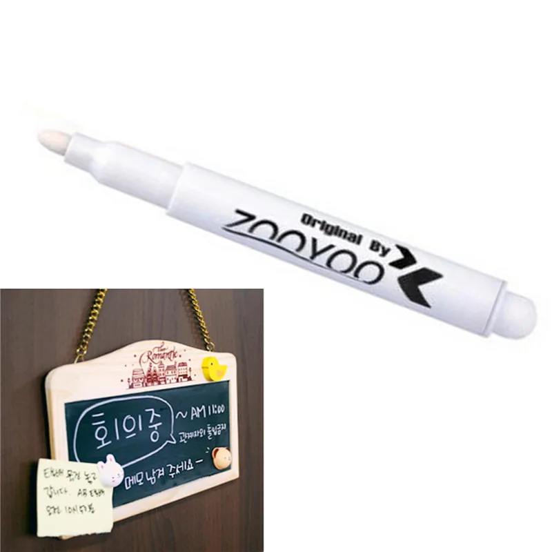 

2pcs Chalkboard Marking Erasable Painting Drawing White Liquid Chalk Pen Marker