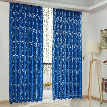 

1PC Vines Leaves Door Window Curtain Drape Panel Sheer Scarf Valances Drapes In Living Room Home Decor Valances #15
