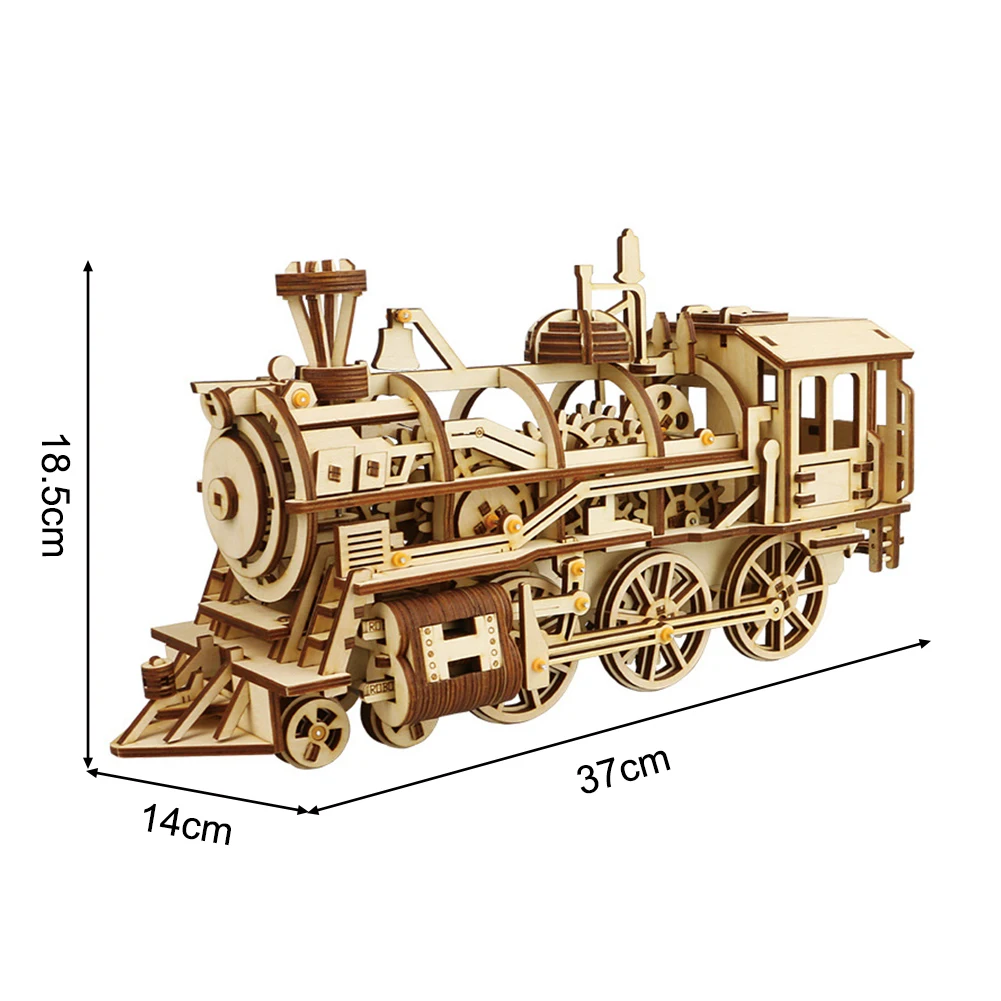 DIY зубчатый привод деревянная головоломка механическая модель наборы для сборки детей и взрослых Подарочные игрушки