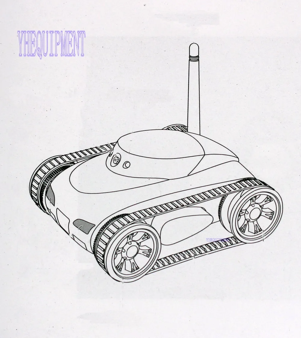 Real-time Mini RC Tank IOS APP Controlled Wireless Spy Tank I-SPY Remote Control Robot with Camera Wifi Controlled Monitoring