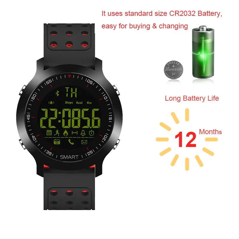 SMARCENT EX18 Smart Watch 5ATM Water Resistant Bluetooth 4.0 Call SMS Reminder Pedometer Sleep Monitor Compatibie Android iOS SMARCENT EX18 Smart Watch 5ATM Water Resistant Bluetooth 4.0 Call SMS Reminder Pedometer Sleep Monitor Compatibie Android iOS