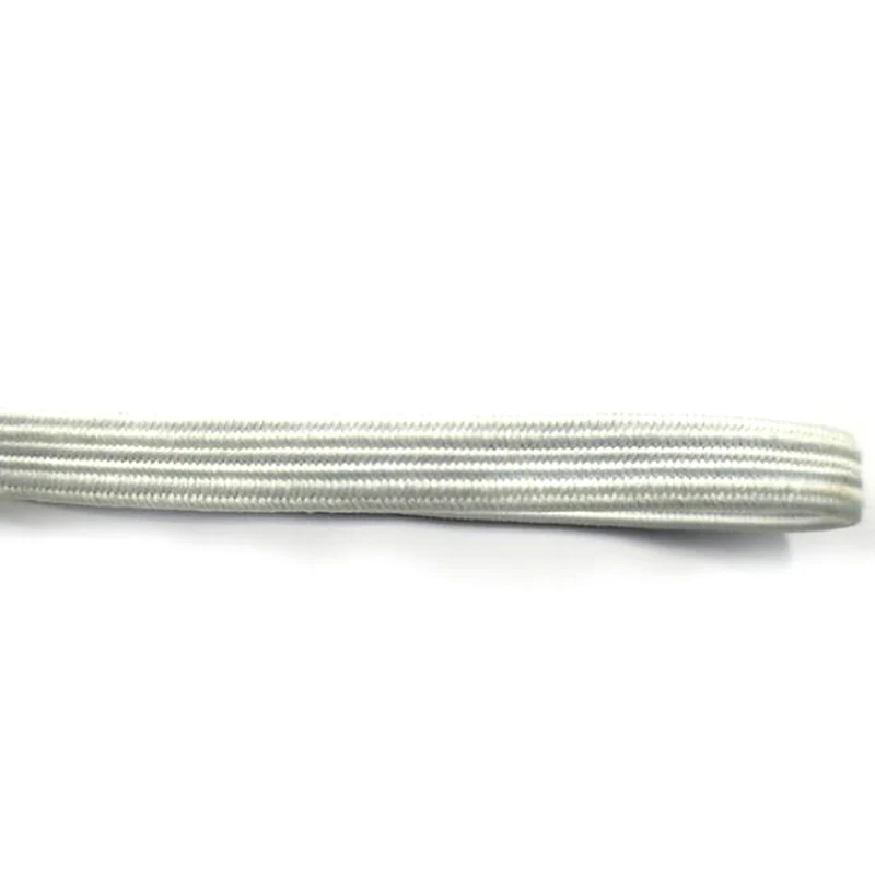 JUP 1-50 Pairs White Polyester Rubber Lace Not Tie Shoelaces Metal Fashion Simple and Convenient Lace Buckle Elastic Unisex Shoe