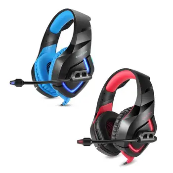 

Headphones 3.5mm + USB Wired gaming Headphone with Microphone LED Lamp Noise Canceling Headset for a mobile phone PC PS4 PSP