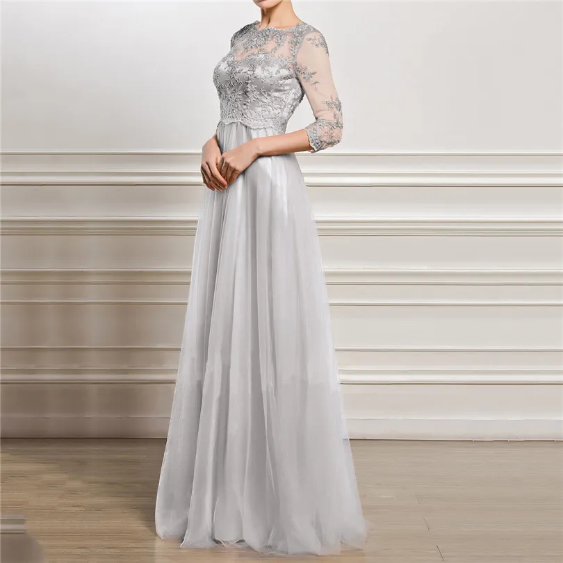  Women Summer Elegant Dress Sling Cross Wedding Ladies  Dress Party Evening Slim Hollow Lace Maxi Dresses#4M08 (15)