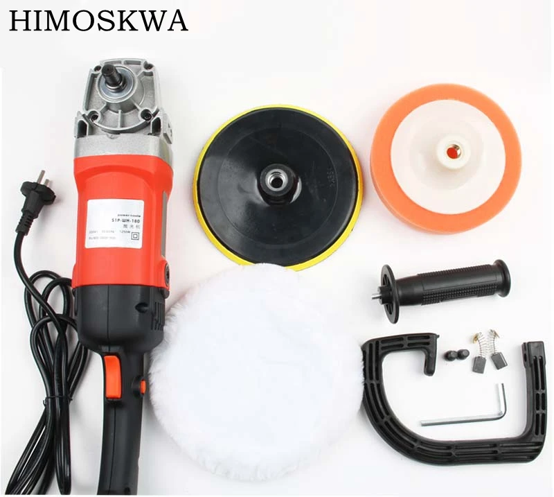 

HIMOSKWA 220V 180mm Car Polisher Car Paint Care Polish Machine Surface repair and polishing of home marble tile