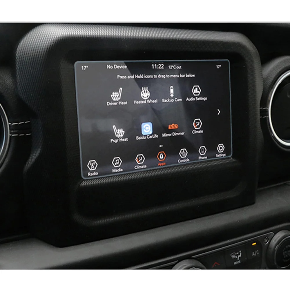 Защитная пленка для экрана 7 дюймов/8 4 дюйма Jeep Wrangler JL Uconnect 2018 2019|Лепнина