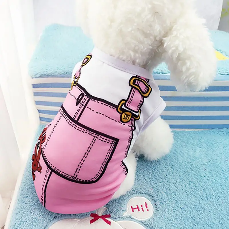 

Spring Clothing Puppy Vest Shirts Pet Dog Clothes Hoodies Coats Funny Costumes For Dog Summer Puppy Dog Shirts Clothes