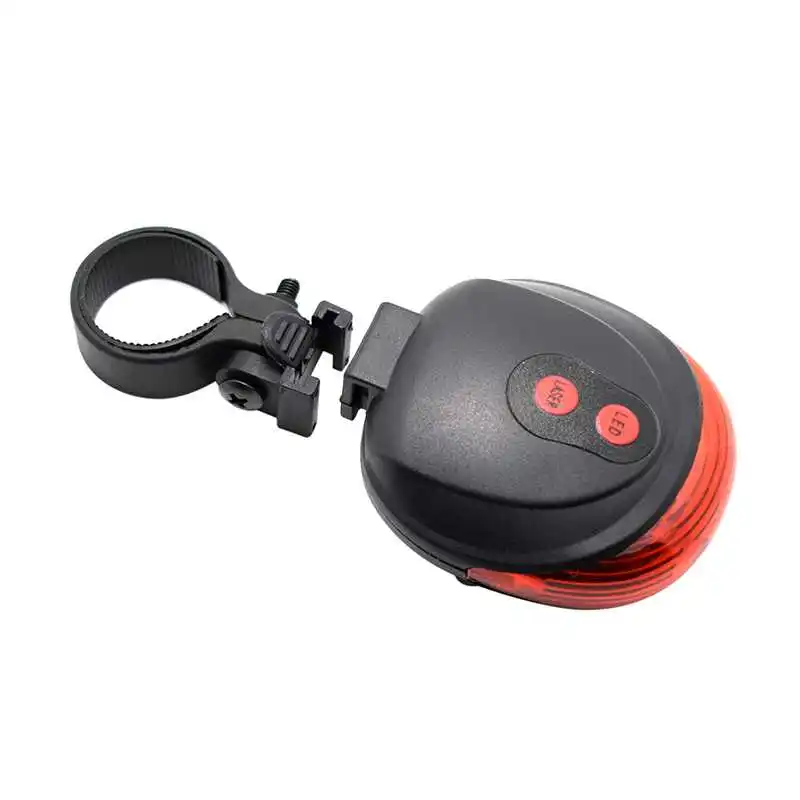 Perfect Bike Cycling Lights Waterproof 5 LED 2 Lasers 3 Modes Bike Taillight Safety Warning Light Bicycle Rear Bycicle Light Tail Lamp 7