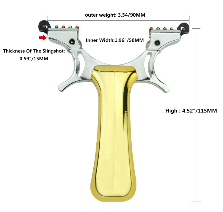 4 цвета Профессиональный Мощный Магниевый сплав Sling Shot несколько прицел Рогатка для охотничья стрельба, катапульты и игры