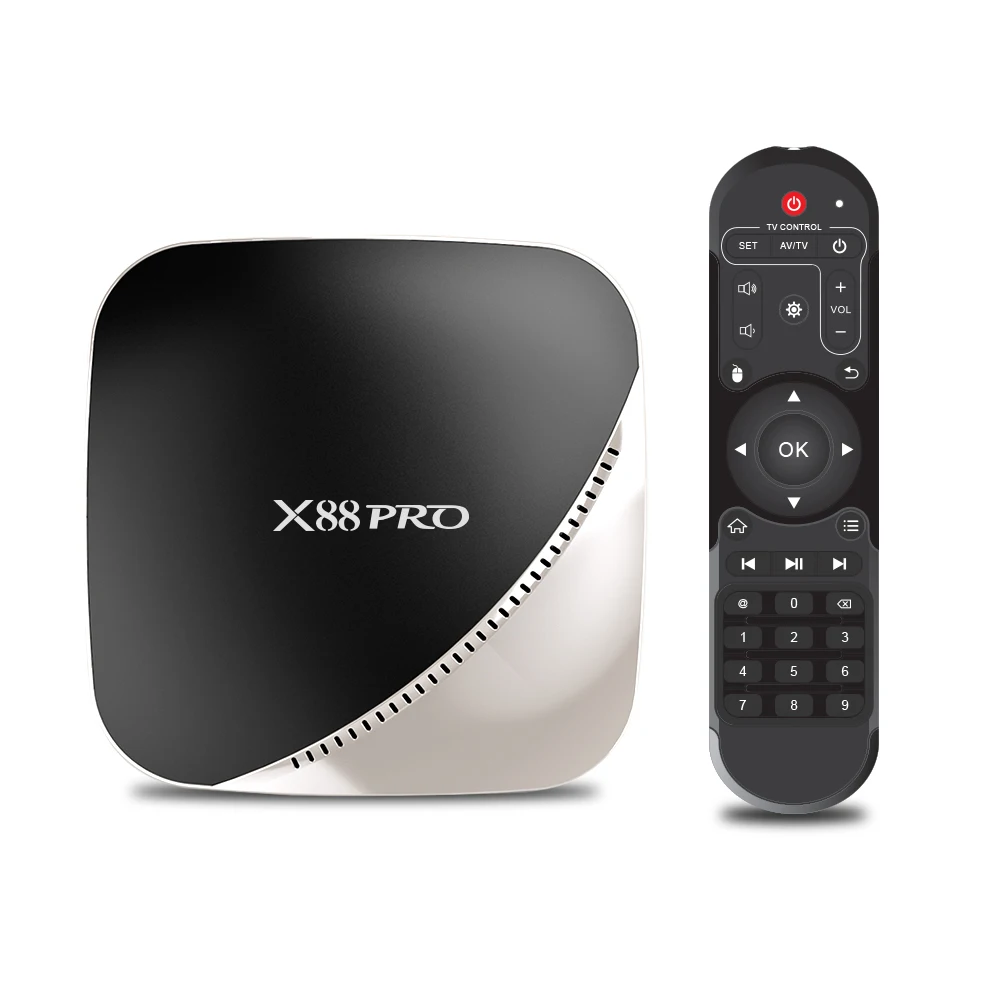X88 pro Smart Android 9 0 ТВ бокс 4G 32G/64G Rockchip RK3318 двойной Wifi 4K HD телеприставка USB 3 YouTube Googe Play