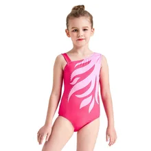 Балетное гимнастическое леопардовое трико для девочек, спортивное платье для танцев, балетное гимнастическое трико, акробатика, Детская Одежда для танцев