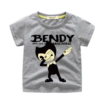 Kids Cartoon Dab Bendy Print T-shirts Clothes Boys Tees Tops Costume Girls T Shirt Clothing Children Summer Tshirt Baby 1