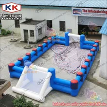 Горячая синий надувной человеческий настольный футбол для взрослых