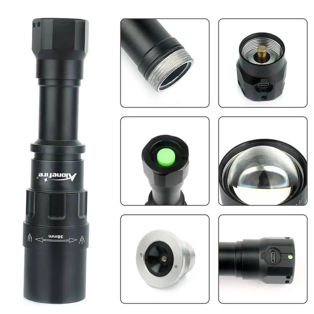 AloneFire X490 светодиодный фонарик CREE XM L2 18650 linterna фонарь наружное освещение для