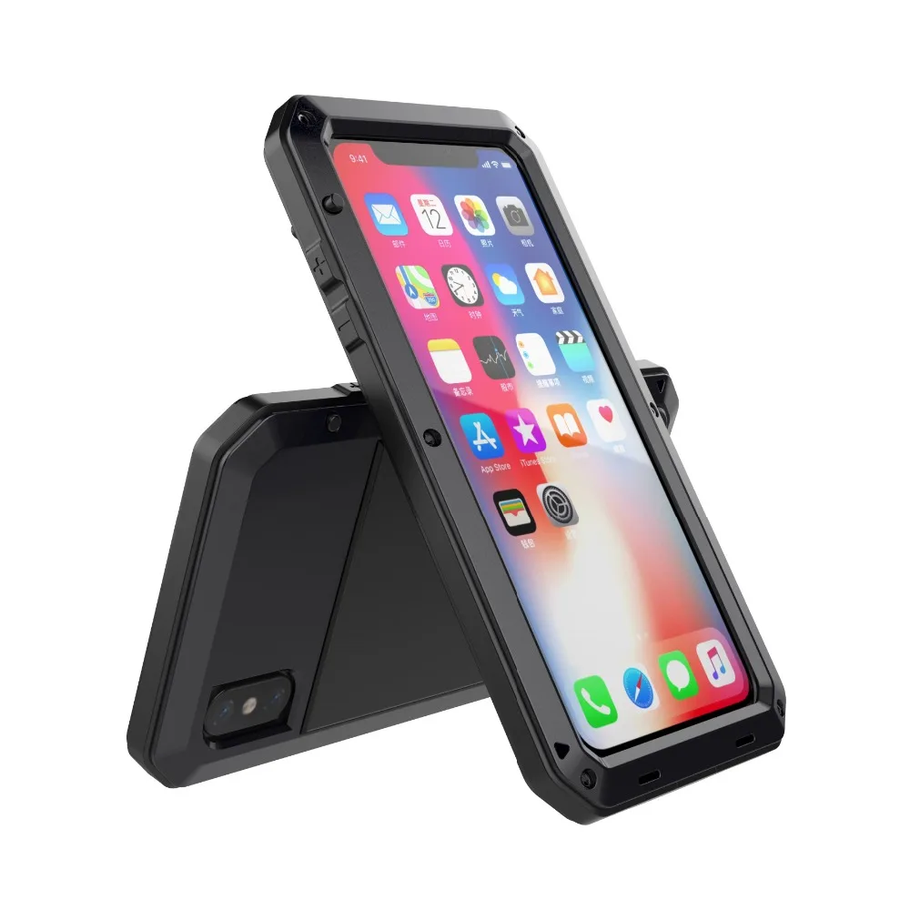 Чехол для iPhone 11 Pro XR XS Max X SE 2 алюминиевый металлический чехол 8 7 Plus