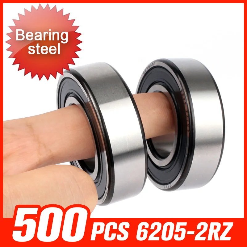 

500pcs 6205-2RZ Bearing 52x25x15mm Bearings For Spinning Sewing Packaging Equipment Hardware Tool Accessories