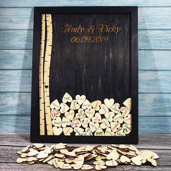 

Tree Wedding Guest Book Wedding Decoration Rustic Custom Guest Book Alternative Decorations for Birthday Baby Shower Party