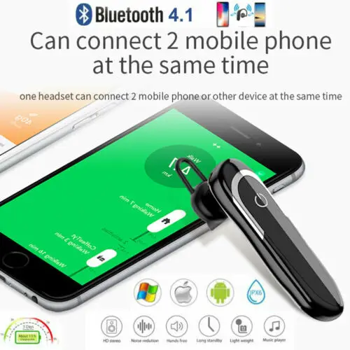 Автомобильные беспроводные Спортивные Bluetooth-наушники гарнитура с микрофоном и