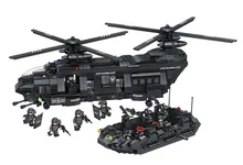 1351pcs Chinook transport helicopter Model Swat team Building Blocks Compatible with Lepin Bricks Toys Gift For Children цена 1351pcs Chinook transport helicopter Model Swat team Building Blocks Compatible with Lepin Bricks Toys Gift For Children цены онлайн